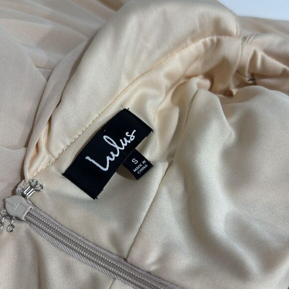 LULUS Heavenly Hues Cream Maxi Dress NWT - Picture 8 of 8